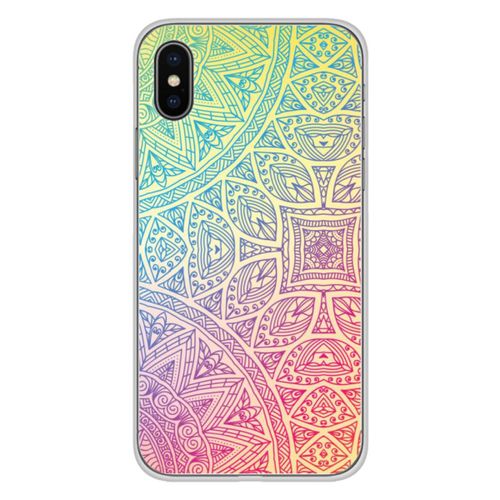Coque En Silicone - Compatible Apple Iphone X, Apple Iphone Xs - Design Mandala Pastel