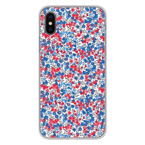 Coque En Silicone - Compatible Apple Iphone X, Apple Iphone Xs - Design Liberty Wiltshire Bleu