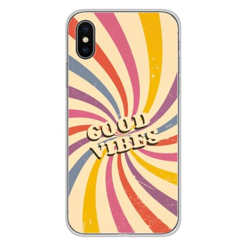 Coque En Silicone - Compatible Apple Iphone X, Apple Iphone Xs - Design Good Vibes
