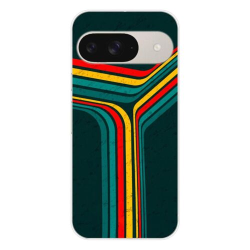 Coque En Silicone - Compatible Google Pixel 9 - Design Retro Lines