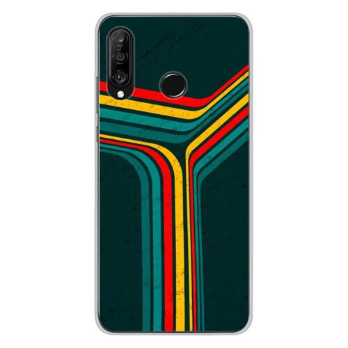Coque En Silicone - Compatible Huawei P30 Lite - Design Retro Lines