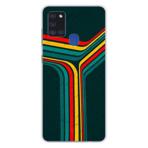 Coque En Silicone - Compatible Samsung Galaxy A21s - Design Retro Lines