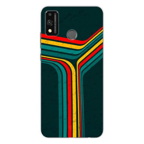 Coque En Silicone - Compatible Huawei Honor 9x Lite - Design Retro Lines