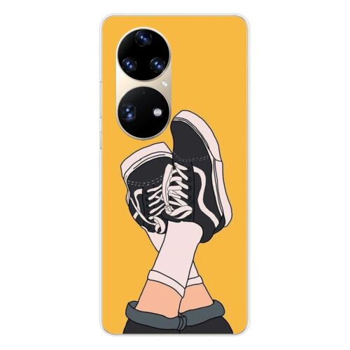 Coque En Silicone - Compatible Huawei P50 Pro - Design Sneakers