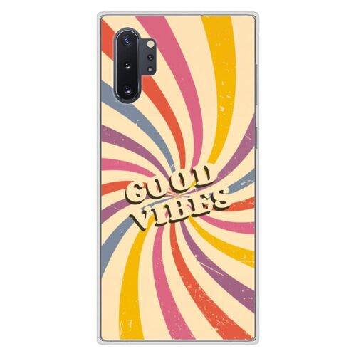Coque En Silicone - Compatible Samsung Galaxy Note 10 Plus - Design Good Vibes
