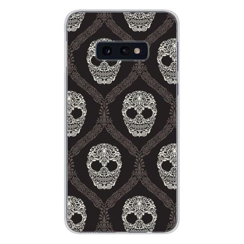 Coque En Silicone - Compatible Samsung Galaxy S10e - Design Floral Skull