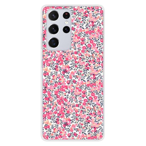 Coque En Silicone - Compatible Samsung Galaxy S21 Ultra - Design Liberty Wiltshire Rose