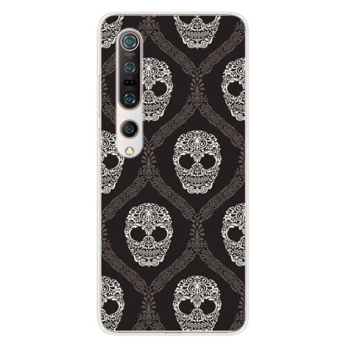Coque En Silicone - Compatible Xiaomi Mi 10, Xiaomi Mi 10 Pro - Design Floral Skull