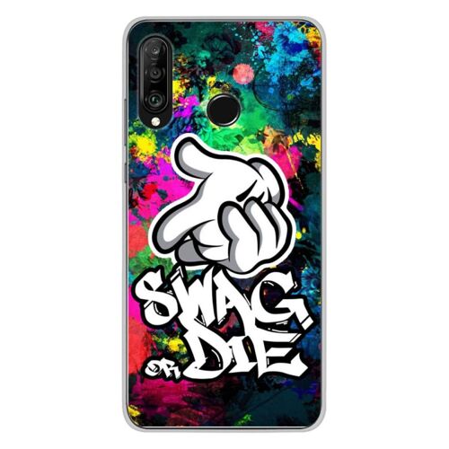 Coque En Silicone - Compatible Huawei P30 Lite - Design Swag Or Die