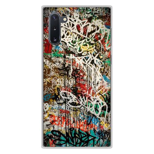 Coque En Silicone - Compatible Samsung Galaxy Note 10 - Design Graffiti 1