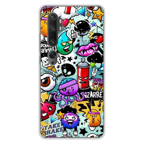 Coque En Silicone - Compatible Xiaomi Mi Note 10, Xiaomi Mi Note 10 Pro - Design Graffiti 2