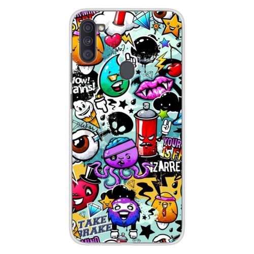 Coque En Silicone - Compatible Samsung Galaxy A11 - Design Graffiti 2