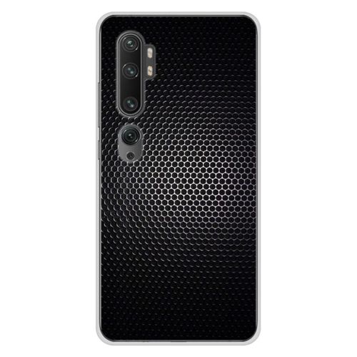 Coque En Silicone - Compatible Xiaomi Mi Note 10, Xiaomi Mi Note 10 Pro - Design Dark Metal