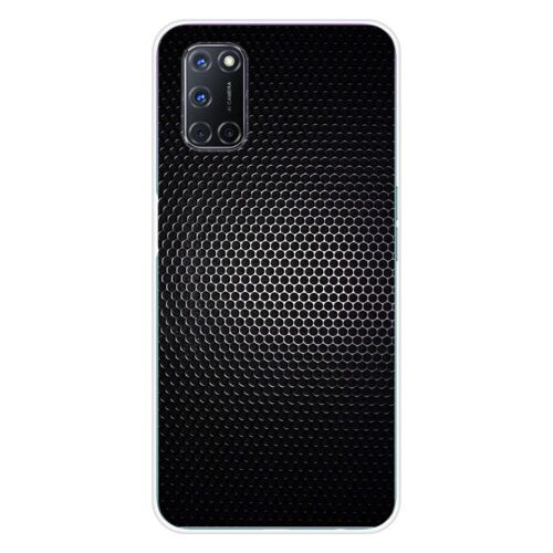 Coque En Silicone - Compatible Oppo A52, Oppo A72 - Design Dark Metal