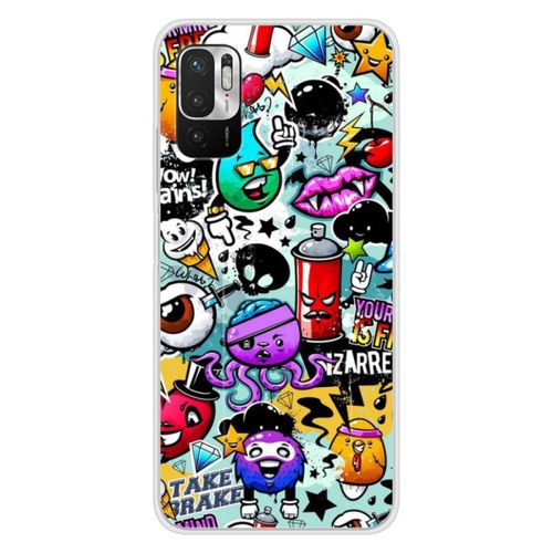Coque En Silicone - Compatible Xiaomi Redmi Note 10, Xiaomi Redmi Note 10s - Design Graffiti 2