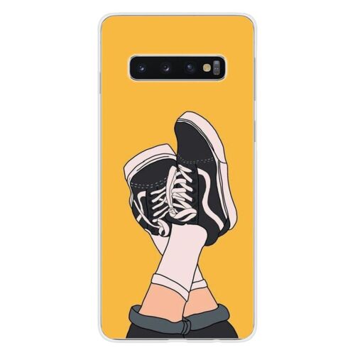 Coque En Silicone - Compatible Samsung Galaxy S10 5g - Design Sneakers