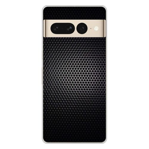 Coque En Silicone - Compatible Google Pixel 7 Pro - Design Dark Metal
