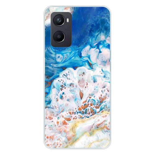 Coque En Silicone - Compatible Oppo A76 - Design Marbre Ocean