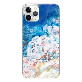 Coque En Silicone - Compatible Apple Iphone 11 Pro - Design Marbre Ocean