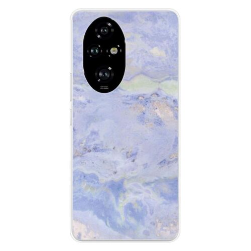 Coque En Silicone - Compatible Huawei Honor 200 Pro 5g - Design Marbre Bleu