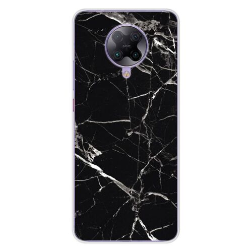 Coque En Silicone - Compatible Xiaomi Poco F2 Pro - Design Marbre Noir