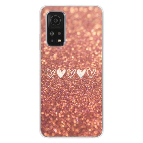 Coque En Silicone - Compatible Xiaomi Mi 10t, Xiaomi Mi 10t Pro - Design Paillettes Coeur