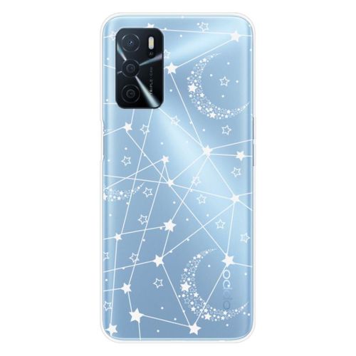 Coque En Silicone - Compatible Oppo A16 - Design Lignes Etoilees