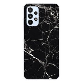 Coque En Silicone - Compatible Samsung Galaxy A23 4g, Samsung Galaxy A23 5g - Design Marbre Noir