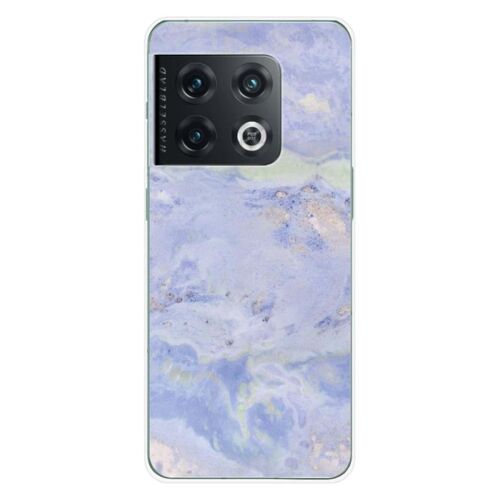 Coque En Silicone - Compatible Oneplus 10 Pro 5g - Design Marbre Bleu