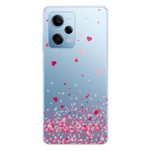 Coque En Silicone - Compatible Xiaomi Redmi Note 12 Pro 5g, Xiaomi Poco X5 Pro - Design Confettis De Coeurs Rose