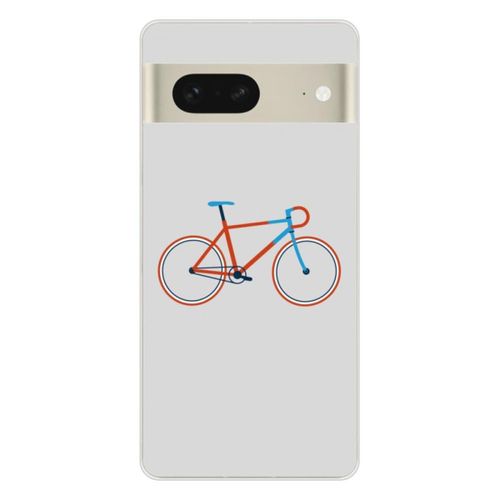 Coque En Silicone - Compatible Google Pixel 7 - Design Bike Color Hipster