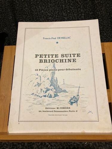 Francis-Paul Demillac Petite Suite Briochine Pour Piano Partition Combre