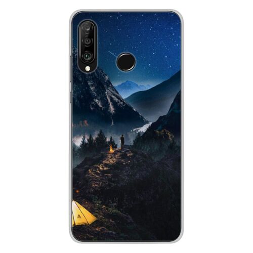 Coque En Silicone - Compatible Huawei P30 Lite - Design Seul En Montagne