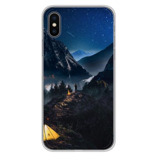 Coque En Silicone - Compatible Apple Iphone Xs Max - Design Seul En Montagne