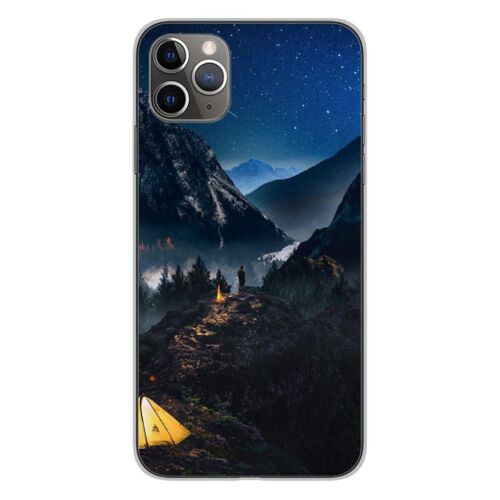Coque En Silicone - Compatible Apple Iphone 11 Pro Max - Design Seul En Montagne