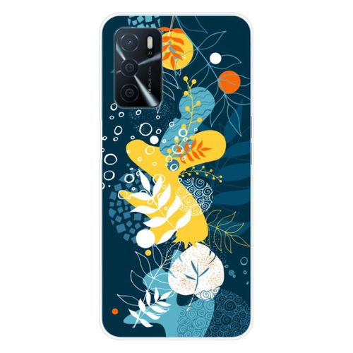 Coque En Silicone - Compatible Oppo A16 - Design Sea Flowers
