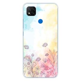 Coque En Silicone - Compatible Xiaomi Redmi 9c - Design Watercolor Flowers