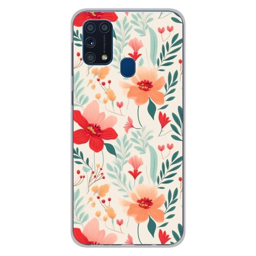 Coque En Silicone - Compatible Samsung Galaxy M31 - Design Flower Wall