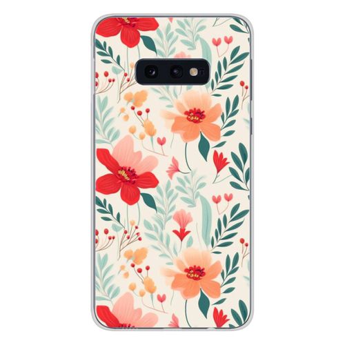 Coque En Silicone - Compatible Samsung Galaxy S10e - Design Flower Wall