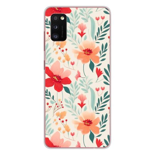 Coque En Silicone - Compatible Samsung Galaxy A41 - Design Flower Wall
