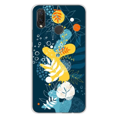 Coque En Silicone - Compatible Huawei P Smart Plus - Design Sea Flowers