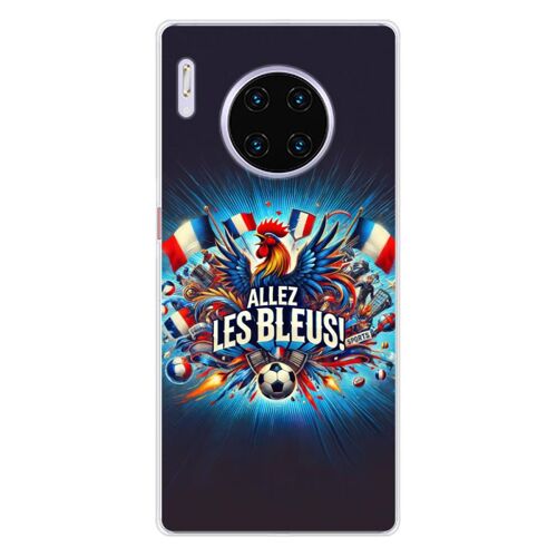 Coque En Silicone - Compatible Huawei Mate 30 Pro - Design Allez Les Bleus