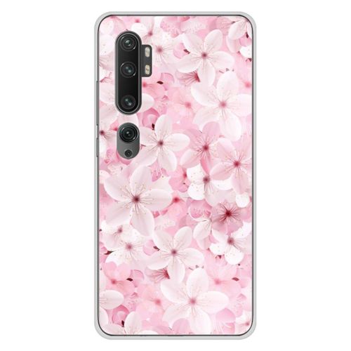 Coque En Silicone - Compatible Xiaomi Mi Note 10, Xiaomi Mi Note 10 Pro - Design Sakura