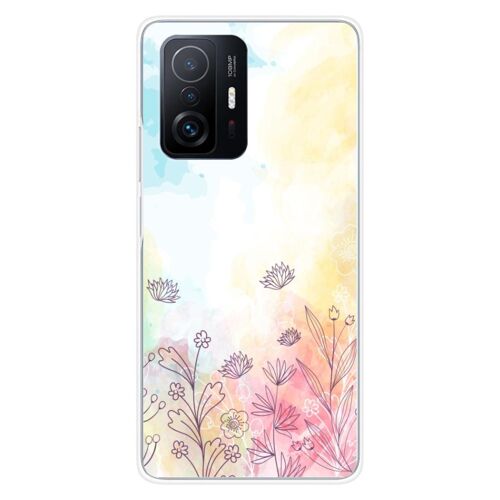 Coque En Silicone - Compatible Xiaomi Mi 11t 5g, Xiaomi Mi 11t Pro 5g - Design Watercolor Flowers