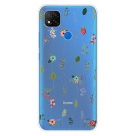 Coque En Silicone - Compatible Xiaomi Redmi 9c - Design Montee De Fleurs