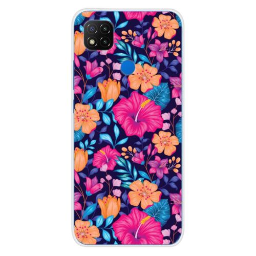 Coque En Silicone - Compatible Xiaomi Redmi 9c - Design Fleurs Exotiques
