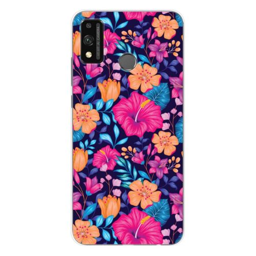 Coque En Silicone - Compatible Huawei Honor 9x Lite - Design Fleurs Exotiques