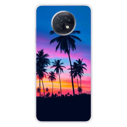 Coque En Silicone - Compatible Xiaomi Redmi Note 9t 5g - Design Palmiers Colores
