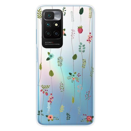 Coque En Silicone - Compatible Xiaomi Redmi 10 - Design Montee De Fleurs