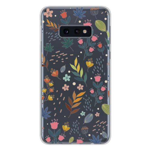 Coque En Silicone - Compatible Samsung Galaxy S10e - Design Fleurs Colorees